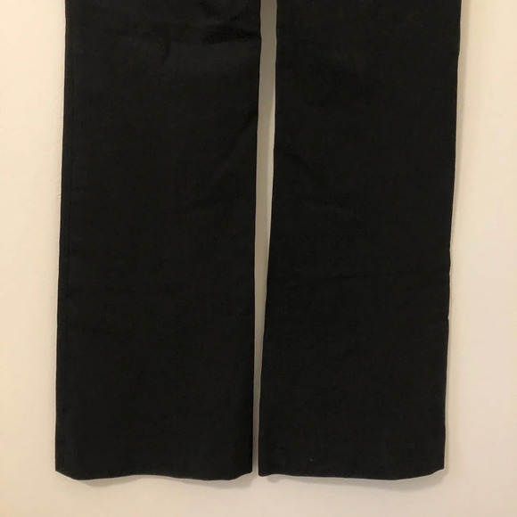 Gap  90s Y2K Size 4 Long Flare Boot Cut Stretch Dark Gray Women's Dress Pants 4L - Picture 6 of 9